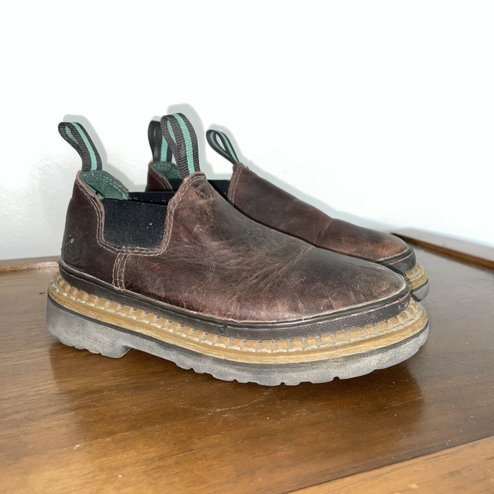 Georgia Boots Georgia Giant Romeo Slip-On Shoes Boys Youth Size 2 Excellent